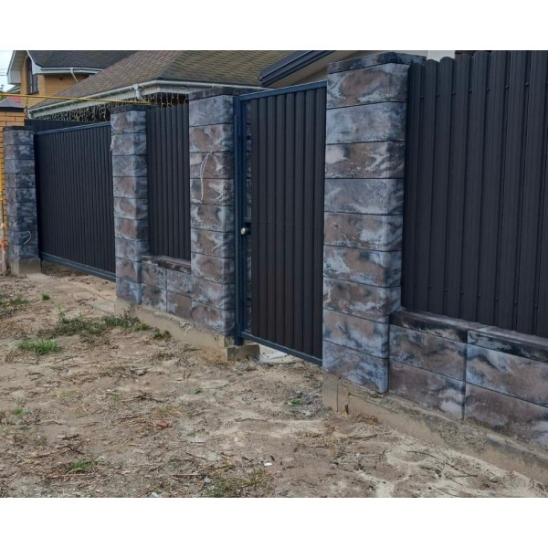 Блоки на паркан Bronze