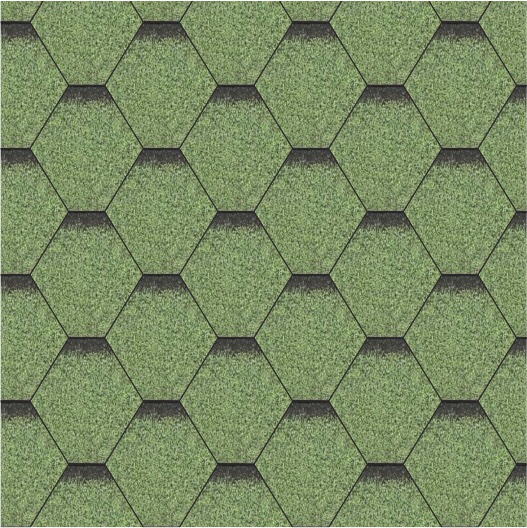 Бітумна черепиця Зелена