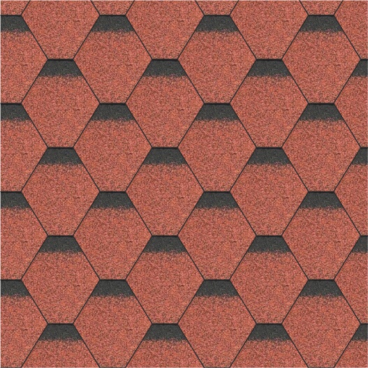 Бітумна черепиця Червона