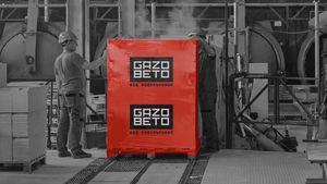 Піддон газоблоку GAZOBETO від Ковальської у виробничому цеху заводу