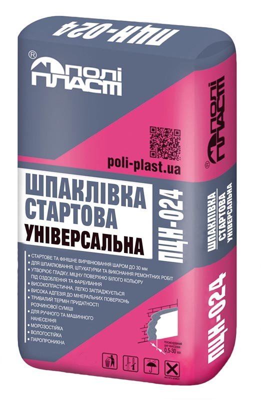 Шпаклівка стартова Поліпласт ПЦН-024